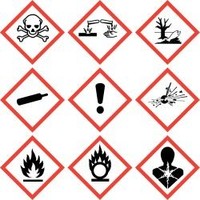 Gefahrstoffetiketten