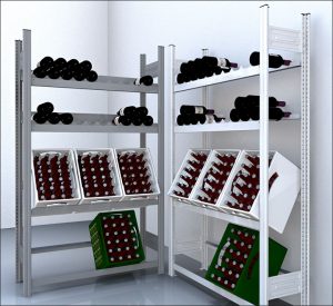 Getränkekistenregal